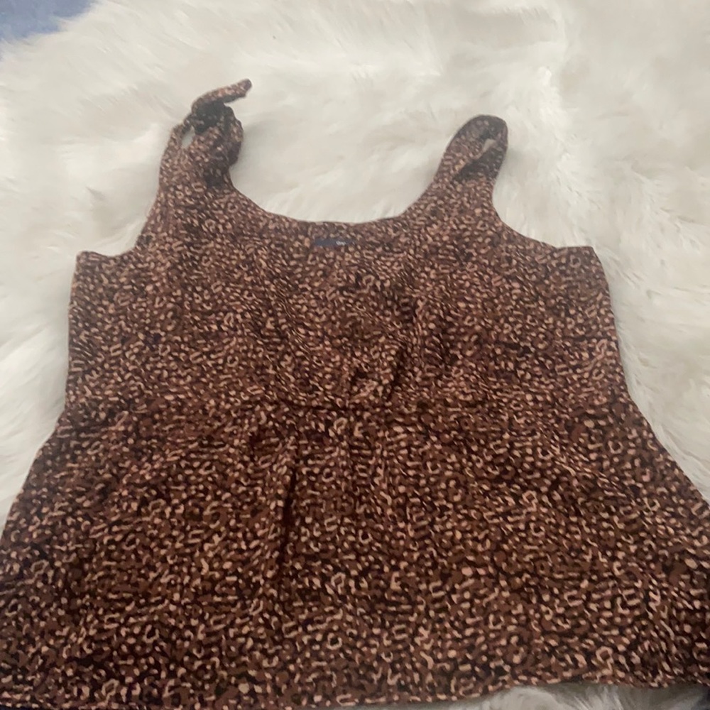 Women’s brown print blouse